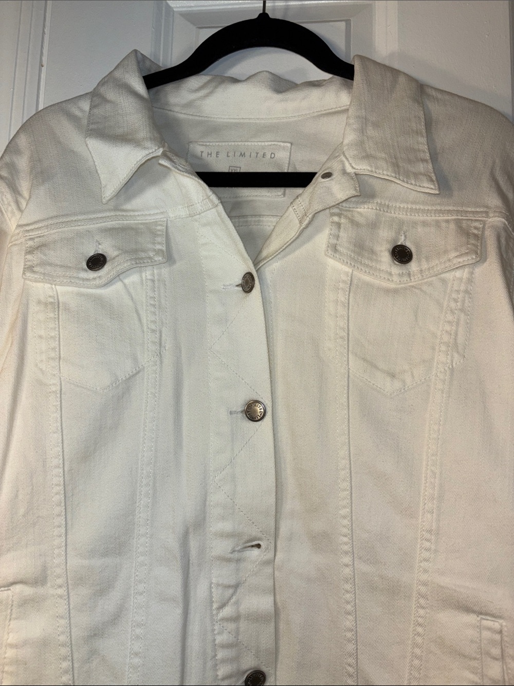 The Limited White Denim Jacket XXL New Without Tags - Picture 3 of 5